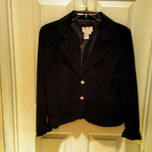 Live a Little, Women's Black Leather Jacket, XL